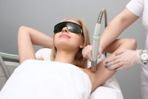 Woman Laser Hair Removal